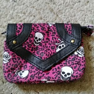 Skull mini coin purse